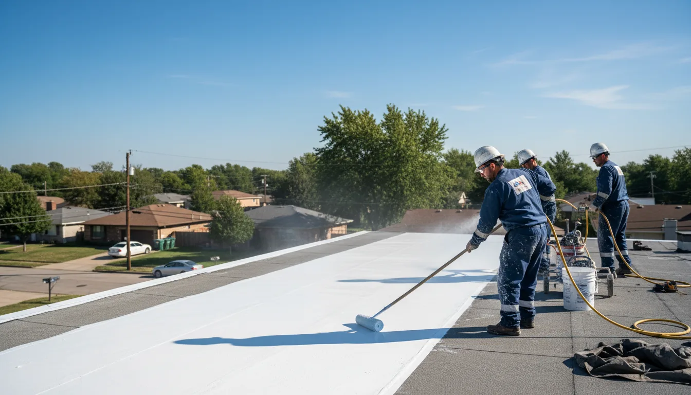 Commercial roof coating in Raymore, MO near me